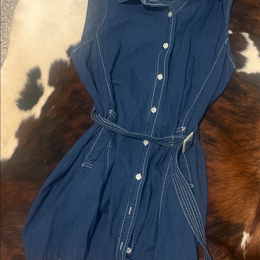 White Stag Blue Denim Dress